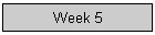 Week 5